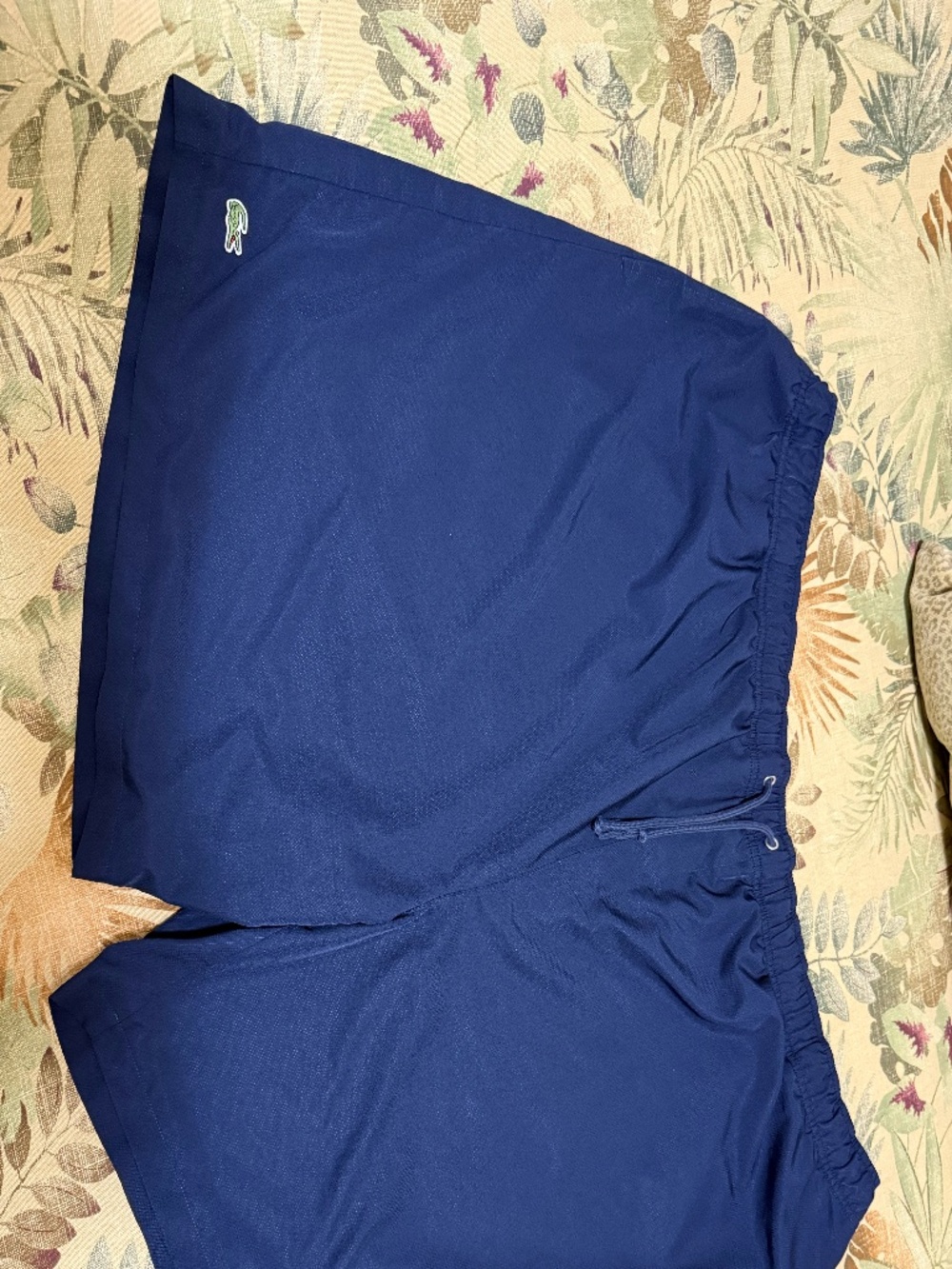 Lacoste Sport Navy Blue Lined Shorts - Size 4XLB